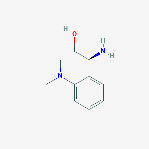 molecular formula C10H16N2O B15322540 (s)-2-Amino-2-(2-(dimethylamino)phenyl)ethan-1-ol 