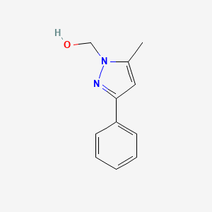 B1532256 (5-Methyl-3-phenylpyrazol-1-yl)methanol CAS No. 369401-86-5