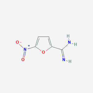 molecular formula C5H5N3O3 B15322566 5-Nitrofuran-2-carboximidamide 