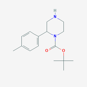 molecular formula C16H24N2O2 B15322651 2-P-Tolyl-piperazine-1-carboxylic acid tert-butyl ester 