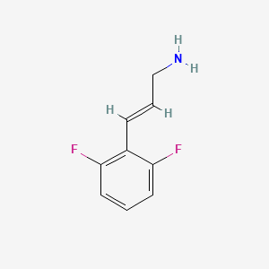 molecular formula C9H9F2N B15322653 3-(2,6-Difluorophenyl)prop-2-en-1-amine 