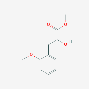 molecular formula C11H14O4 B15322720 Methyl 2-hydroxy-3-(2-methoxyphenyl)propanoate 