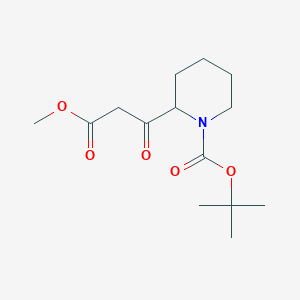 molecular formula C14H23NO5 B15322721 tert-Butyl 2-(3-methoxy-3-oxopropanoyl)piperidine-1-carboxylate 