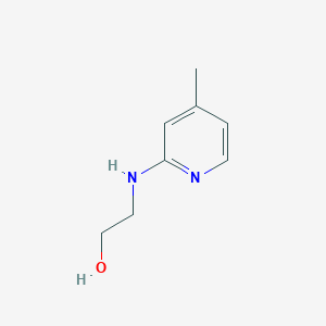 molecular formula C8H12N2O B15322730 2-[(4-Methyl-2-pyridinyl)amino]-ethanol 