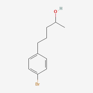 molecular formula C11H15BrO B15322781 5-(4-Bromophenyl)pentan-2-ol 