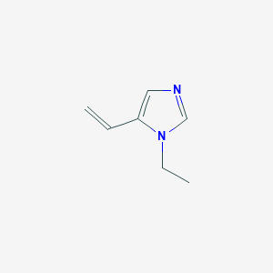 molecular formula C7H10N2 B15322792 1-Ethyl-5-vinyl-1H-imidazole 