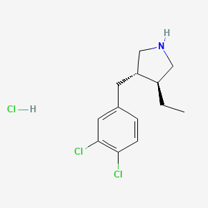 rac-(3R,4R)-3-[(3,4-dichlorophenyl)methyl]-4-ethylpyrrolidinehydrochloride