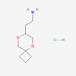 2-{5,8-Dioxaspiro[3.5]nonan-7-yl}ethan-1-aminehydrochloride