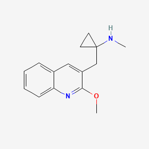 1-[(2-methoxyquinolin-3-yl)methyl]-N-methylcyclopropan-1-amine