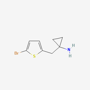 1-((5-Bromothiophen-2-yl)methyl)cyclopropan-1-amine