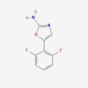 molecular formula C9H6F2N2O B15322842 5-(2,6-Difluorophenyl)-1,3-oxazol-2-amine 