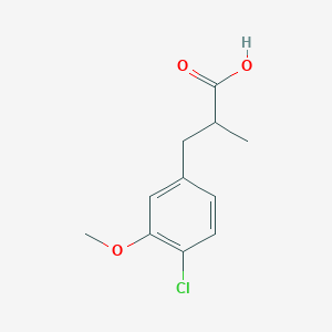 3-(4-Chloro-3-methoxyphenyl)-2-methylpropanoic acid