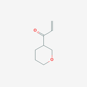 molecular formula C8H12O2 B15322860 1-(Oxan-3-yl)prop-2-en-1-one 