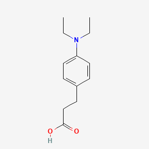 molecular formula C13H19NO2 B15322861 3-(4-(Diethylamino)phenyl)propanoic acid 