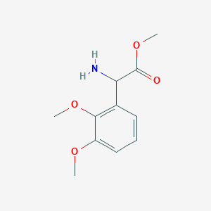 molecular formula C11H15NO4 B15322877 Methyl 2-amino-2-(2,3-dimethoxyphenyl)acetate 