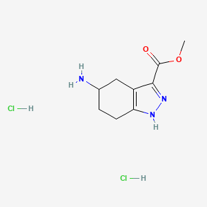 methyl5-amino-4,5,6,7-tetrahydro-1H-indazole-3-carboxylatedihydrochloride