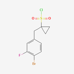 1-(4-Bromo-3-fluorobenzyl)cyclopropane-1-sulfonyl chloride