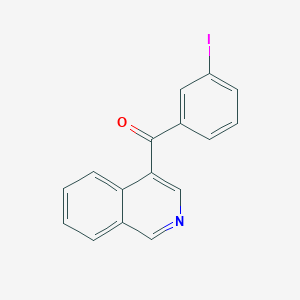molecular formula C16H10INO B1532304 4-(3-Iodobenzoyl)isoquinoline CAS No. 1187165-67-8