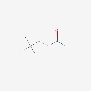 molecular formula C7H13FO B15323049 5-Fluoro-5-methylhexan-2-one 