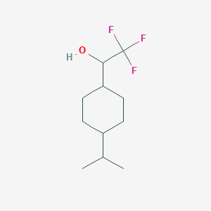 molecular formula C11H19F3O B15323055 2,2,2-Trifluoro-1-(4-isopropylcyclohexyl)ethan-1-ol 