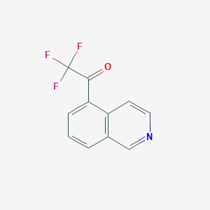 molecular formula C11H6F3NO B15323086 2,2,2-Trifluoro-1-(isoquinolin-5-yl)ethan-1-one 