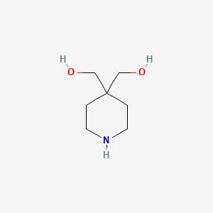 molecular formula C7H15NO2 B1532309 4,4-Piperidinediyldimethanol CAS No. 848070-24-6