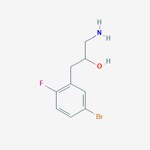 1-Amino-3-(5-bromo-2-fluorophenyl)propan-2-ol