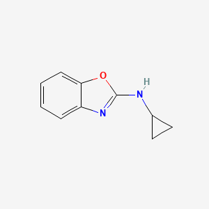 molecular formula C10H10N2O B1532310 2-(Cyclopropylamino)benzoxazole CAS No. 1125867-14-2