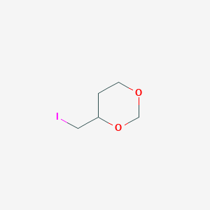 molecular formula C5H9IO2 B1532311 4-(Iodomethyl)-1,3-dioxane CAS No. 402715-77-9