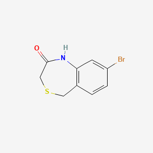 molecular formula C9H8BrNOS B15323110 8-Bromo-1,2,3,5-tetrahydro-4,1-benzothiazepin-2-one 