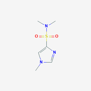 molecular formula C6H11N3O2S B1532312 N,N,1-trimethyl-1H-imidazole-4-sulfonamide CAS No. 58768-68-6