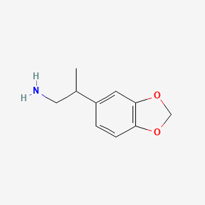 molecular formula C10H13NO2 B15323131 2-(Benzo[d][1,3]dioxol-5-yl)propan-1-amine 