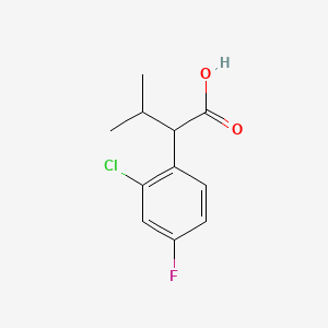 2-(2-Chloro-4-fluorophenyl)-3-methylbutanoic acid