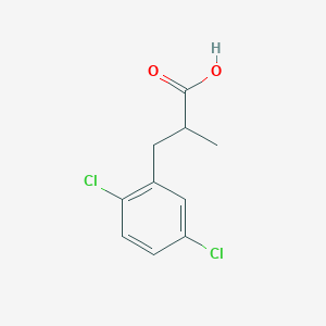 molecular formula C10H10Cl2O2 B15323144 3-(2,5-Dichlorophenyl)-2-methylpropanoic acid 