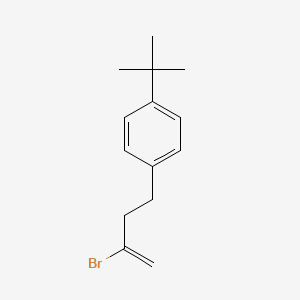 molecular formula C14H19B B1532315 2-Bromo-4-(4-tert-butylphenyl)-1-butene CAS No. 1049130-96-2
