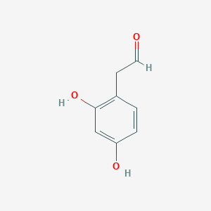 molecular formula C8H8O3 B15323152 2-(2,4-Dihydroxyphenyl)acetaldehyde 