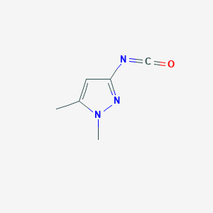 molecular formula C6H7N3O B1532316 3-Isocyanato-1,5-dimethyl-1H-pyrazole CAS No. 1378585-57-9