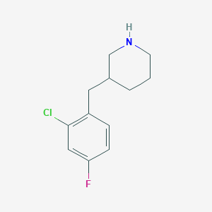 3-(2-Chloro-4-fluorobenzyl)piperidine