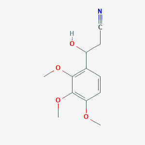 3-Hydroxy-3-(2,3,4-trimethoxyphenyl)propanenitrile