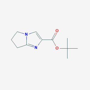 molecular formula C11H16N2O2 B1532317 tert-butyl 6,7-dihydro-5H-pyrrolo[1,2-a]imidazole-2-carboxylate CAS No. 1263281-62-4