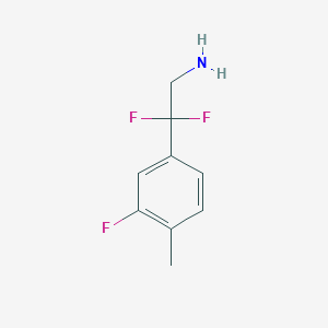 2,2-Difluoro-2-(3-fluoro-4-methylphenyl)ethan-1-amine