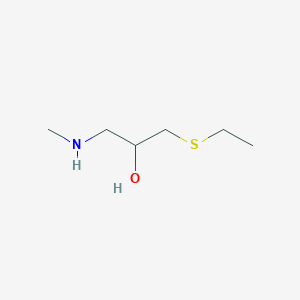 molecular formula C6H15NOS B15323232 1-(Ethylthio)-3-(methylamino)propan-2-ol 