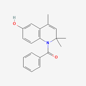 molecular formula C19H19NO2 B1532327 1-Benzoyl-2,2,4-trimethyl-1,2-dihydroquinolin-6-ol CAS No. 1256627-81-2