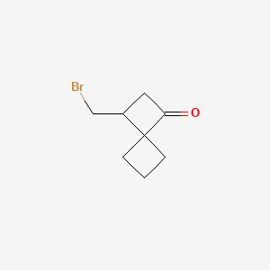 3-(Bromomethyl)spiro[3.3]heptan-1-one