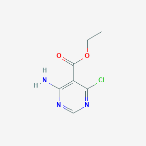 molecular formula C7H8ClN3O2 B15323290 Ethyl4-amino-6-chloropyrimidine-5-carboxylate 