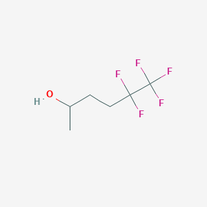 molecular formula C6H9F5O B15323301 5,5,6,6,6-Pentafluoro-2-hexanol CAS No. 94099-52-2