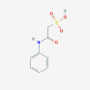 molecular formula C8H9NO4S B15323303 2-Anilino-2-oxoethanesulfonic acid CAS No. 46341-18-8