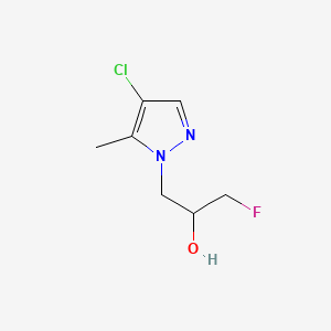 1-(4-chloro-5-methyl-1H-pyrazol-1-yl)-3-fluoropropan-2-ol