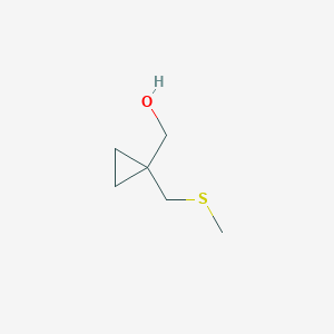 {1-[(Methylsulfanyl)methyl]cyclopropyl}methanol