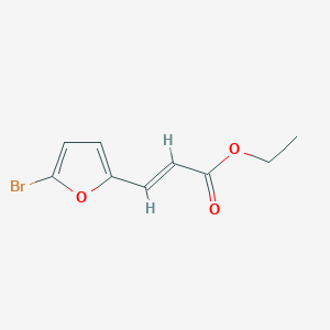 molecular formula C9H9BrO3 B15323407 ethyl (2E)-3-(5-bromofuran-2-yl)prop-2-enoate 